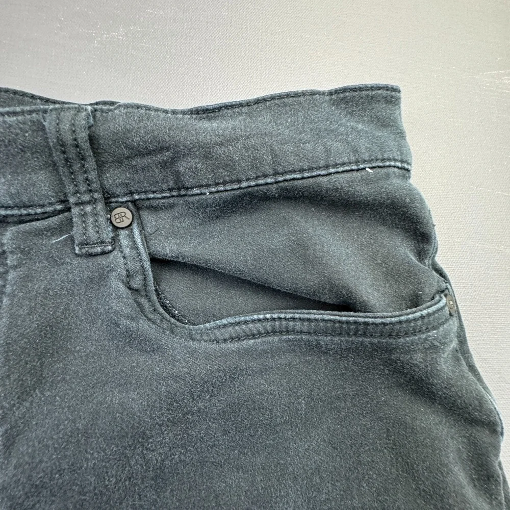 Banana Republic Men's Size 36x30 Black Straight Fit Stretch Pants Classic Casual